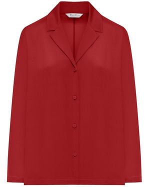 Max Mara Pure Aedo Silk Shirt - Red