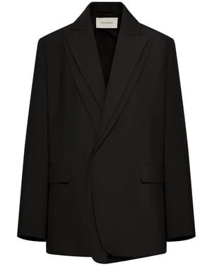 Sportmax Double Collar Blazer - Black