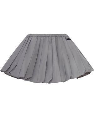 Miu Miu Tec Canvas Mini Skirt - Grey