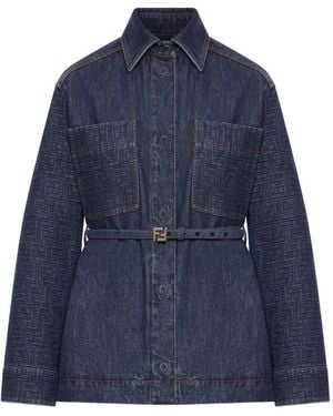 Fendi Go-To Denim Jacket - Blue