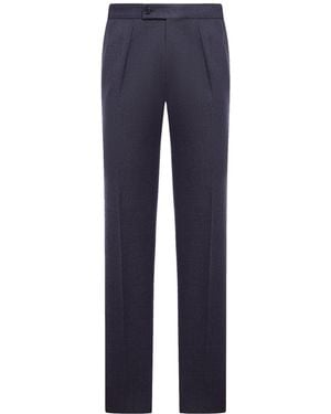 Incotex Tailored Wool Pants - Blue