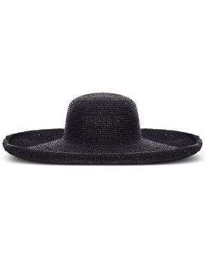 IBELIV Izy Wide Raffia Hat - White