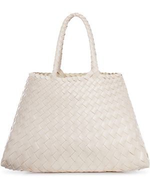 Dragon Diffusion Santa Croce Small Leather Bag - Natural