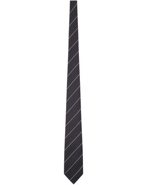 Tom Ford Cravatta in seta con motivo geometrico - Bianco