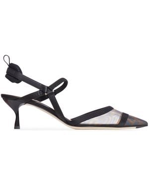 Fendi Colibri' Lite Slingback With Medium Heel - Multicolour