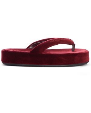 Balenciaga Jet Lag Flip Flops - Red
