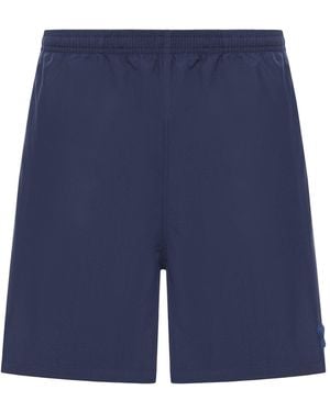 Ami Paris Costume Da Bagno Con Logo Applicato - Blu
