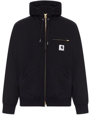 SACAI X CARHARTT WIP Cotton Jersey Hoodie - Black