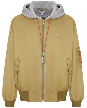 Loewe Bomber in tessuto tecnico - Verde