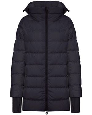 Herno Long Down Jacket With Hood - Blue