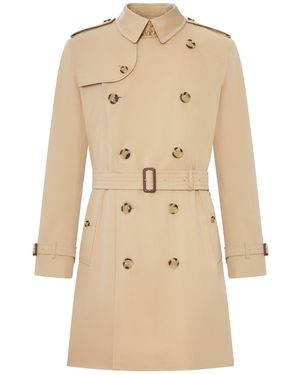 Burberry Kensington Heritage Mid-length Trench Coat - Natural