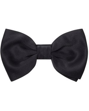 Personality X Suit Silk Bow Tie - White