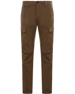 C.P. Company Pantaloni cargo in cotone stretch - Marrone