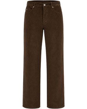 Loewe Cotton Corduroy Pants - Brown