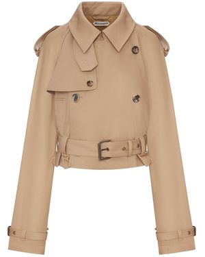 JW Anderson Trench Corto Da Donna - Neutro