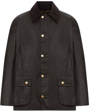 Barbour Ashby Waxed Jacket - Black