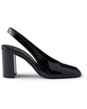 Prada DÉcolletÉ slingback in vernice - Nero
