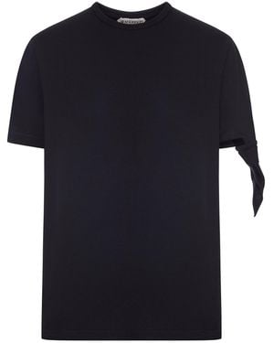 JW Anderson J.W.Anderson T-Shirt With Knotted Sleeves - Black