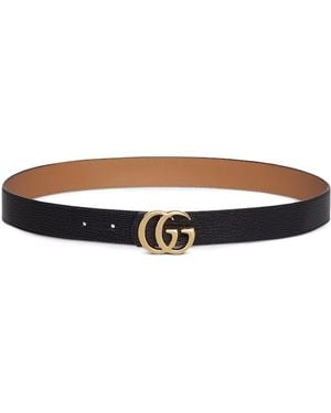 Gucci Gg Marmont Reversible Belt - White