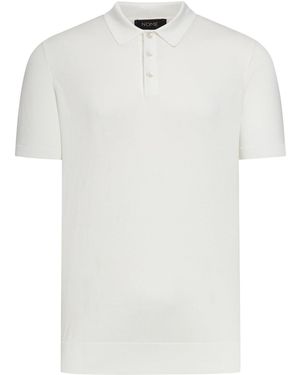 Nome G Polo tennis in cotone a maniche corte - Bianco