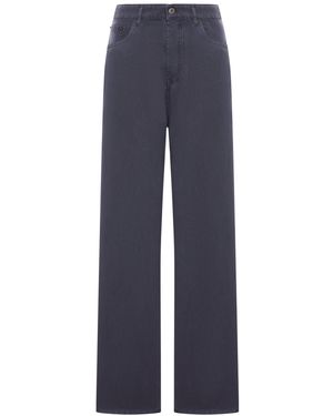 Miu Miu Cotton Denim Jeans - Blue