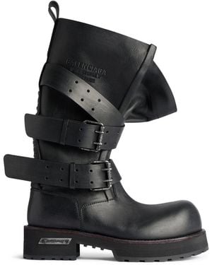 Balenciaga Venom High Boots - Black