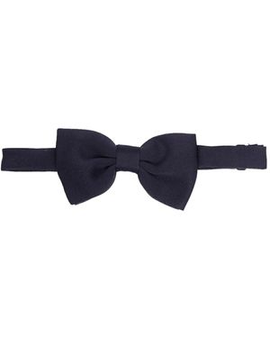Tagliatore Ribbed Bow Tie - Blue