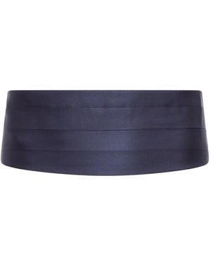 Giorgio Armani Silk Satin Tuxedo Band - Blue