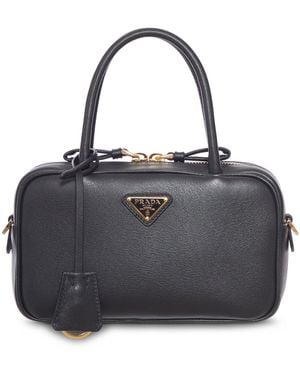 Prada Saffiano Leather Handbag - Black