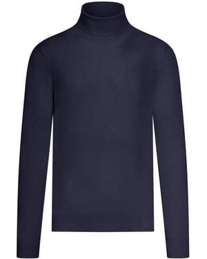 Nome G High Neck Jumper - Blue