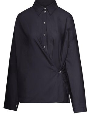 Lemaire Twisted Cotton Shirt - Blue