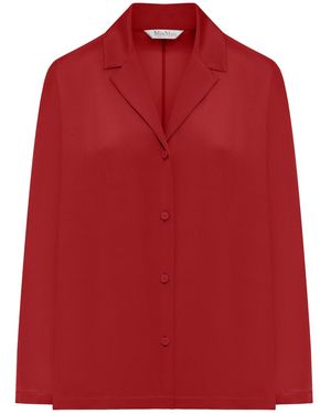 Max Mara Pure Aedo Silk Shirt - Red