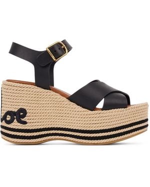 Chloé Sand Wedge Sandal - Black