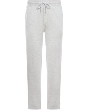 Brunello Cucinelli Double-Band Cotton, Cashmere And Silk Joggers - Grey
