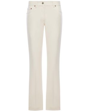 Valentino Garavani Five-Pocket Flare Trousers - White