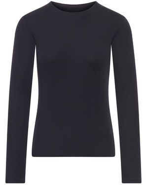 Jil Sander Crew Neck Long Sleeve T-Shirt - Blue