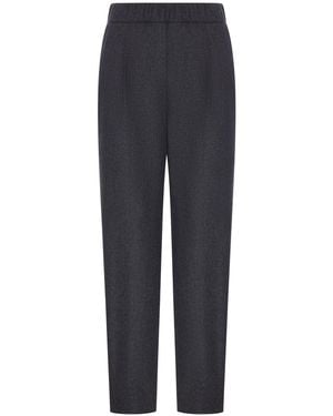 Giorgio Armani Wool And Cashmere Pants - Blue