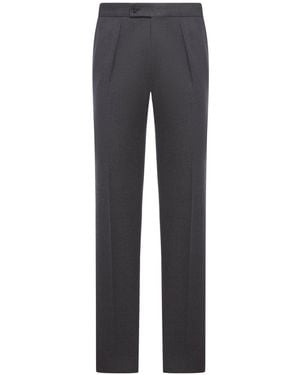 Incotex Tailored Wool Pants - Gray
