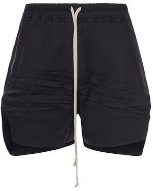 Rick Owens Cotton Blend Shorts - Blue