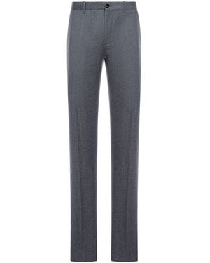 Incotex Tailored Wool Pants - Blue