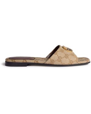 Gucci Slider Marmont Gg - White