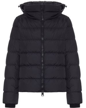 Herno Short Down Jacket With Hood - Blue