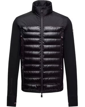 Moncler Felpa imbottita in polartec® - Nero