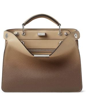 Fendi Peekaboo Iseeu Small Leather Bag - Brown