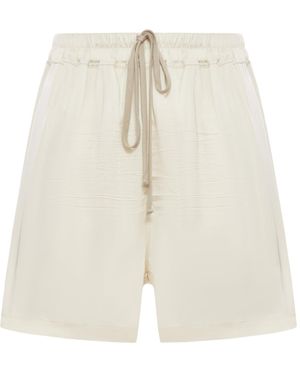 Rick Owens Shorts boxer in acetato e viscosa - Bianco