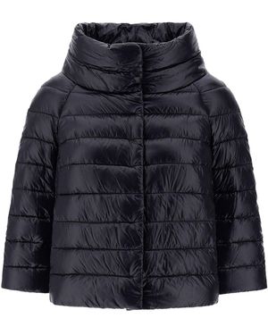 Herno Mini cappa sofia con maniche in nylon ultralight - Blu