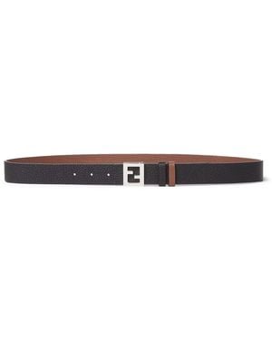 Fendi Ff 30Mm Reversible Belt - White