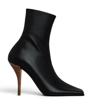 Alaïa Square Leather Boots - Black