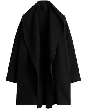 TOTEME Hoodie Coat - Black
