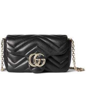 Gucci gg Marmont Mini Shoulder Bag - Black